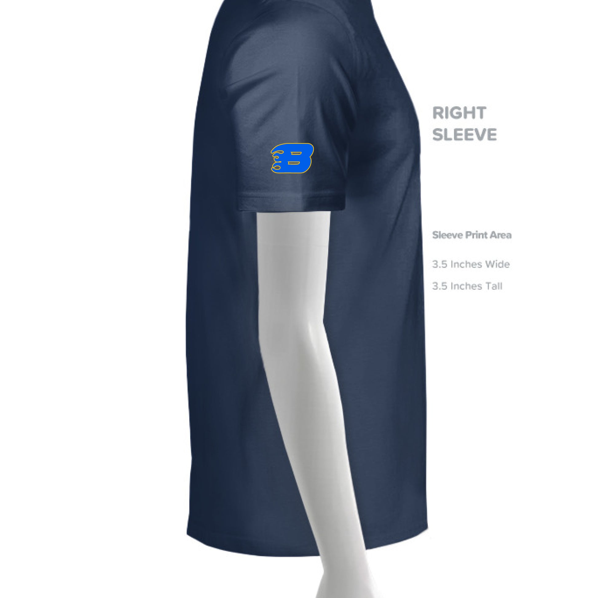 MID NVY/ WHT_410 - SLEEVE_RIGHT